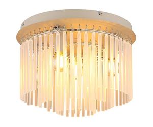 Plafón redondo Gorley (40 W, Ø x Al: 32 x 23 cm, Marrón, E14)