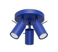 Plafón Ring 3 focos orientables Azul Ultramar