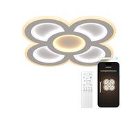 Plafón SmartLED KSIX Barcelona, CCT, 40 cm, 11.387 lm, 90 W, App Tuya Smart, Asistentes de voz, Blanco