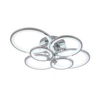 Fabrilamp Plafón Sydney 134W cromo 3000-4000-6500K 17x74x57 cm regulable