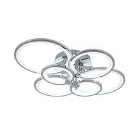 Fabrilamp Plafón Sydney 134W cromo 3000-4000-6500K 17x74x57 cm regulable