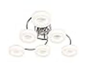 Plafón tokio 6x12w led 4000k al.17,5xd.61,6cm cromo