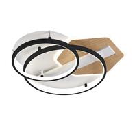 Plafon trofa negro/madera 120w 3000-4000-6000k 9x50x50cm 10200lm c/rem