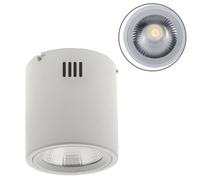 Plafón tubi 1x15w led 1200lm 4000k al.15xd.13,2cm aluminio blanco