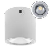Plafón tubi 1x40w led 3200lm 4000k al.21,5xd.22cm aluminio blanco