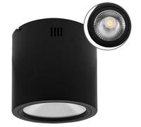 Plafón tubi 1x40w led 3200lm 4000k al.21,5xd.22cm aluminio negro