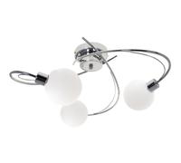 Plafón vita 5xg9 al.23xd.53cm en cromo con bolas de cristal blanca