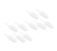 PLAFOPE 10 Palas de Plástico Mini Multiusos para Medir y Raspar Hielo, Cuchara Medidora Compacta y Ligera para Cocina y Eventos Obsequios