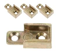 PLAFOPE Accesorios de cierre para ventanas corredizas 4 unidades de aleación de zinc con placa de bloqueo de seguridad y compatibilidad amplia para habitaciones y salones