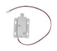 PLAFOPE Cerradura Electromagnética de Puerta para Cajones y Máquinas Expendedoras y Placa de Montaje Dc 12v 1.3a con Diseño de Marco Abierto, Estructura Ligera de Metal
