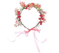 PLAFOPE Diadema Navideña Guirnalda Simulada de Frutos Rojos Adorno Decorativo para Pelo de Material Ligero y Duradero Accesorio Multifuncional para Bodas Festivales y Fotografía