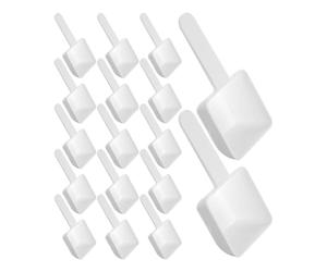 PLAFOPE Medidoras para Paquete de 20 Unidades para Uso Doméstico Mango Ergonómico Reutilizables de 15g y Polvos Lavadora Lavandería