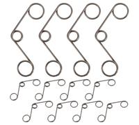 PLAFOPE Resorte de Torsión en Espiral de Metal para Cerradura de Puerta 12 Piezas, Muelle Helicoidal Plano 1.2x8x11.5 Mm, Accesorios para Reparación en Cerraduras Digitales y Pestillos