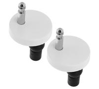 PLAFOPE Tornillos para Asiento de Inodoro Blanco, Fijación Bisagras de Pvc y Goma, 2 Piezas para Reemplazo Completo y Accesorios para Tapa de Wc