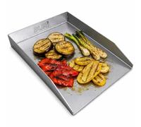 Plancha 1er 30 x 20 cm, borde reversible, compatible con Weber Kugelgrill 57