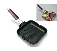 Plancha Antiadherente Delicia Mango Plegable 20x20 30 H&H
