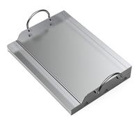 Plancha Barbacoa de Acero Inoxidable Universal para Barbacoa de carbón, Parrilla de Gas y más, Rectangular, 51x32x7cm