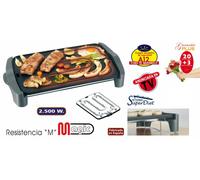 Jata Plancha cocina GR555A Antiadherente 2500 W 46 x 28 cm Fabricada en España