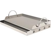 Plancha de acero inoxidable BBQ-Toro | 64 x 40,5 cm | Plancha para barbacoa, compatible con parrillas Weber
