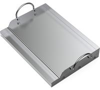 Plancha de acero inoxidable, de 51x32 cm, para parrillas de gas y de carbón, ideal para la cocina