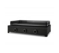 Plancha de Exterior modern gas 75 chasis acero negro esmaltado de Asar MODERNG75