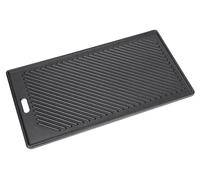 Plancha de hierro fundido reversible, de 45 x 24 cm, para parrillas a gas