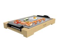 Plancha Grill de Asados 375 x 245 mm 2000W CECOTEC Tasty&Grill 2000 Bamboo | MixStone, 3091, Gris, Madera Gray Medium
