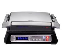 Plancha grill digital, para 4 porciones, 2000 W, con superficie de cerámica