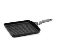 Plancha Grill Menaje Aluminio fundido Grill Valira 4190/15 | Adecuado para Gas, todos los fuegos incluida inducción, Origen No Induction, Negro Medium