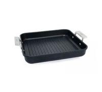 Plancha Grill Menaje Aluminio fundido Grill Valira 4651/25 | Adecuado para todos los fuegos incluida inducción, Gas, todos los fuegos incluida, AIRE IND -, Negro Black