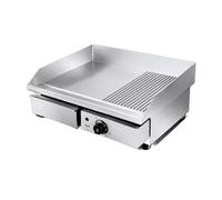 Plancha Grill Profesional 1/3 Ranurada - 2/3 Suave - 550 mm - 3000 W