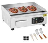 Plancha para cocinar - Plancha para asar - Parrilla de mesa - Plancha gourmet - Plancha eléctrica - Potencia de 2800W