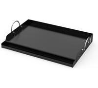 Plancha para parrilla con revestimiento antiadherente, de 58,5 x 40,5 x 7 cm, con asas, apta para parrillas de gas y de carbón