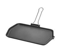 Plancha Rectangular Lisa Dietella Ilsa De Hierro Fundido Inoxidable 23x36 Cm
