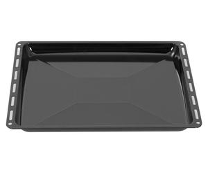 Plancha trasera ICQN de 445 x 375 x 25 mm, compatible con Whirlpool, Ignis, Bauknecht, Indesit, Algor, Neckermann, Lloyds. Bandeja de grasa esmaltada para horno, resistente a los arañazos, de 44,5 x 3
