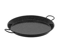 Plancha vitrificada (L x An: 34 x 34 cm, Diámetro: 34 cm, Chapa niquelado brillante)