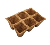 Planeta HUERTO | Bandeja Semillero Biodegradable 10 Uds - Ecológica y Compostable, Favorece el Crecimiento de Plantas