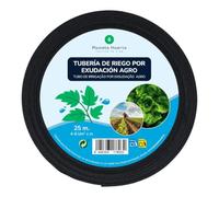 PLANETA HUERTO | Tubería de Riego por Exudación Agro 25 m | Manguera Exudante para Huerto y Cultivos | Ahorro de hasta 30% de Agua | Caudal 4-8 l/m² x m | Reutilizable y Fácil de Instalar