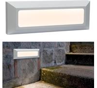 Planetitaly Foco LED 6 W CCT exterior rectangular de pared IP65 marcador de camino lámpara aplique
