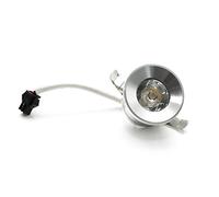Planetitaly Foco mini LED empotrable luz escala 1W 220V IP20 agujero 25 30 mm