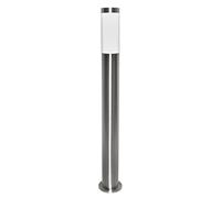 Planetitaly Tokyo - Farola LED con casquillo E27, de acero inoxidable, poste impermeable para exteriores, luz de jardín, camino o patio, 230 V, 80 cm (800 mm)