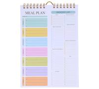 Planificador de Menú Semanal A5 con Hojas Arrancables de Papel | Cuaderno Magnético sin Fecha, 52 Hojas, para Nevera o Pared, Recetas y Compra