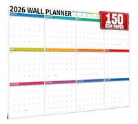 Planificador de pared 2026 Reino Unido, tamaño A1, extragrande, 84 x 60 cm, calendario familiar para el hogar, oficina, calendarios de profesores y organizadores personales, edición de cajas plegadas