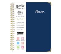 Planificador Para 2026-2027 Calendario Agenda Académica Mensual Y Semanal