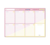 Planificador semanal a4 carouge - weekly planner : planner sin fecha e