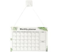 Planificador Semanal Acrílico Transparente 30x20cm Pizarra Borrable Colgante Calendario Organizador Familiar Tablero De Notas Para Menú Tareas Hogar (Incluye Gancho Y Cuerda)