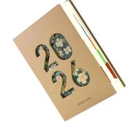 Planificador semanal y mensual, planificador mensual | Libro organizador anual de agenda, libro de calendario de 365 días con pestañas, organizador de pestañas, agenda académica, para trabajo, hogar