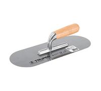 Plano, mango de madera, borde redondo, cuatro remaches 14 '