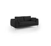 Plano sofá moderno en microfibra técnica desmontable 176 cm negro