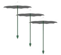 Plant Umbrellas For Outdoor Plants - Larger Garden Umbrella Sun Shade, Adjustable Angle Plant Shade Cover | 3 Pieces Sun Protection For Outdoor Yard Patio